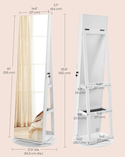 Espelho Estante e Porta-Joias — LIQUIDAÇÃO