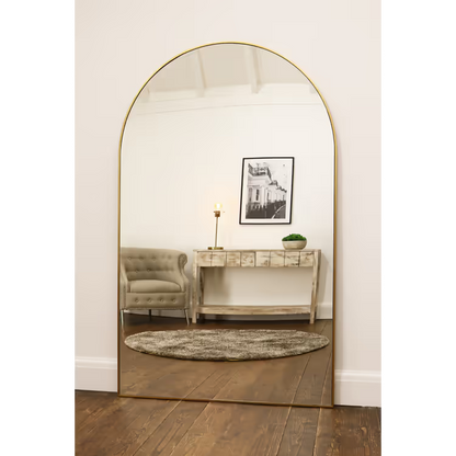 Espelho Pinterest Grande com Moldura Dourada |  180 cm x 119 cm